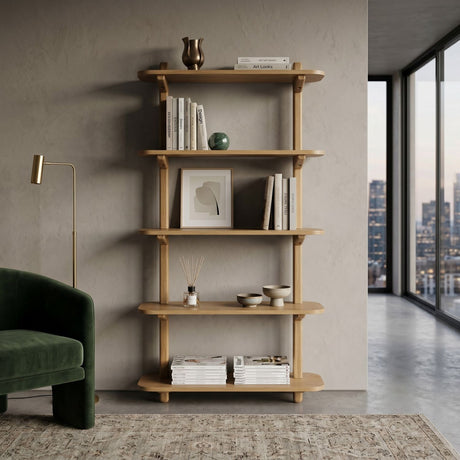   Modern European furniture - Natural Oak Ladder Shelf - www.oroa.com | Oroa.com
