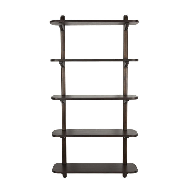 Modern European furniture - Walnut Finished Ladder Shelf - www.oroa.com