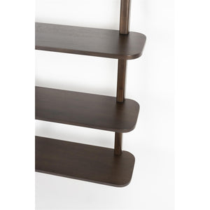   Modern European furniture - Walnut Finished Ladder Shelf - www.oroa.com | Oroa.com
