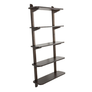   Modern European furniture - Walnut Finished Ladder Shelf - www.oroa.com | Oroa.com