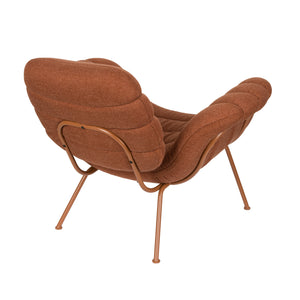   Curved Seat Channeled Lounge Chair | Oroa.com
