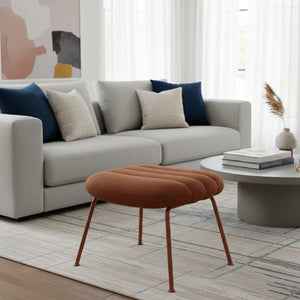   Channeled Upholstered Stool | Oroa.com