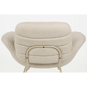   Curved Seat Channeled Lounge Chair | Oroa.com