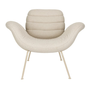   Curved Seat Channeled Lounge Chair | Oroa.com