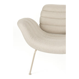   Curved Seat Channeled Lounge Chair | Oroa.com