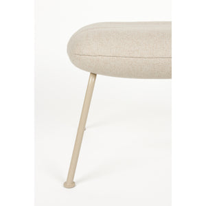   Channeled Upholstered Stool | Oroa.com