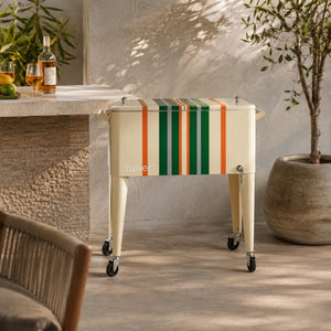   Modern European furniture - Wheeled Stripes Cooler - www.oroa.com | Oroa.com