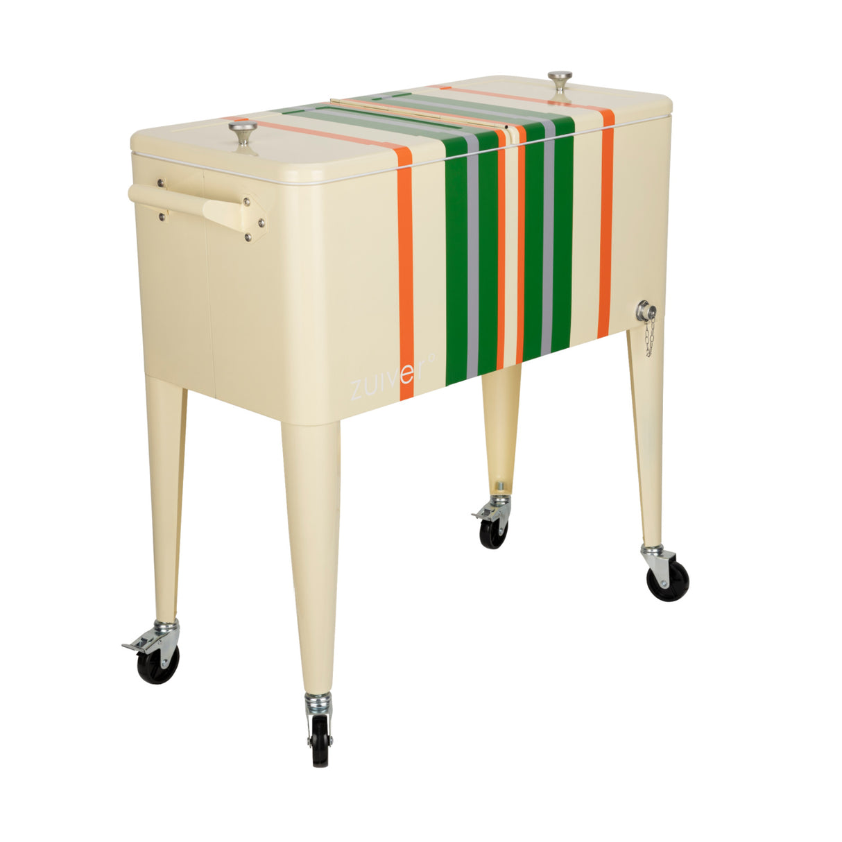   Modern European furniture - Wheeled Stripes Cooler - www.oroa.com | Oroa.com