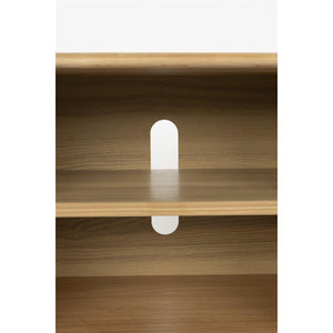   Modern European furniture - Oak Framed Glass Door Sideboard S - www.oroa.com | Oroa.com