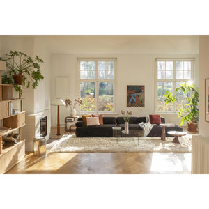   Modern European furniture - 4-Seater Ribbed Fabric Right Sofa - www.oroa.com | Oroa.com