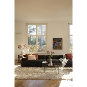   Modern European furniture - 4-Seater Ribbed Fabric Right Sofa - www.oroa.com | Oroa.com