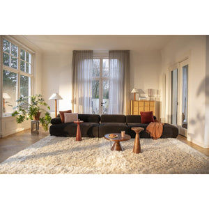   Modern European furniture - 4-Seater Ribbed Fabric Right Sofa - www.oroa.com | Oroa.com