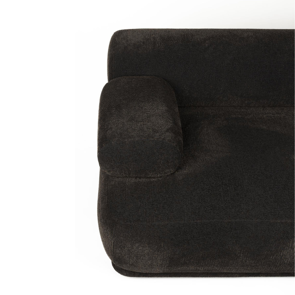   Modern European furniture - 4-Seater Ribbed Fabric Right Sofa - www.oroa.com | Oroa.com