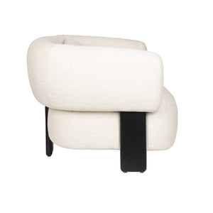   Modern European furniture - Beige Fabric 3-Legged Lounge Chair - www.oroa.com | Oroa.com