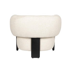   Modern European furniture - Beige Fabric 3-Legged Lounge Chair - www.oroa.com | Oroa.com