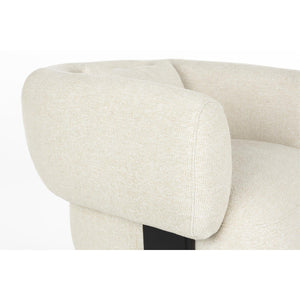   Modern European furniture - Beige Fabric 3-Legged Lounge Chair - www.oroa.com | Oroa.com