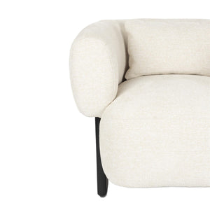   Modern European furniture - Beige Fabric 3-Legged Lounge Chair - www.oroa.com | Oroa.com