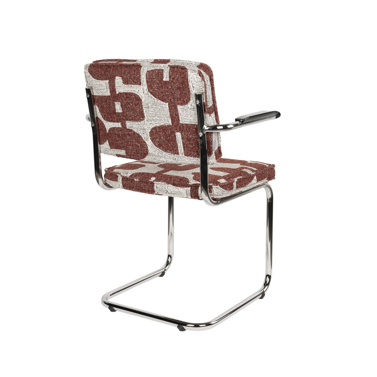   Modern furniture - Retro Patterned Cantilevered Dining Armchairs (2) - www.oroa.com | Oroa.com