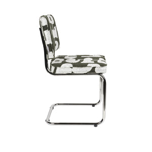   Modern European furniture - Retro Patterned Cantilevered Dining Chairs (2) - www.oroa.com | Oroa.com