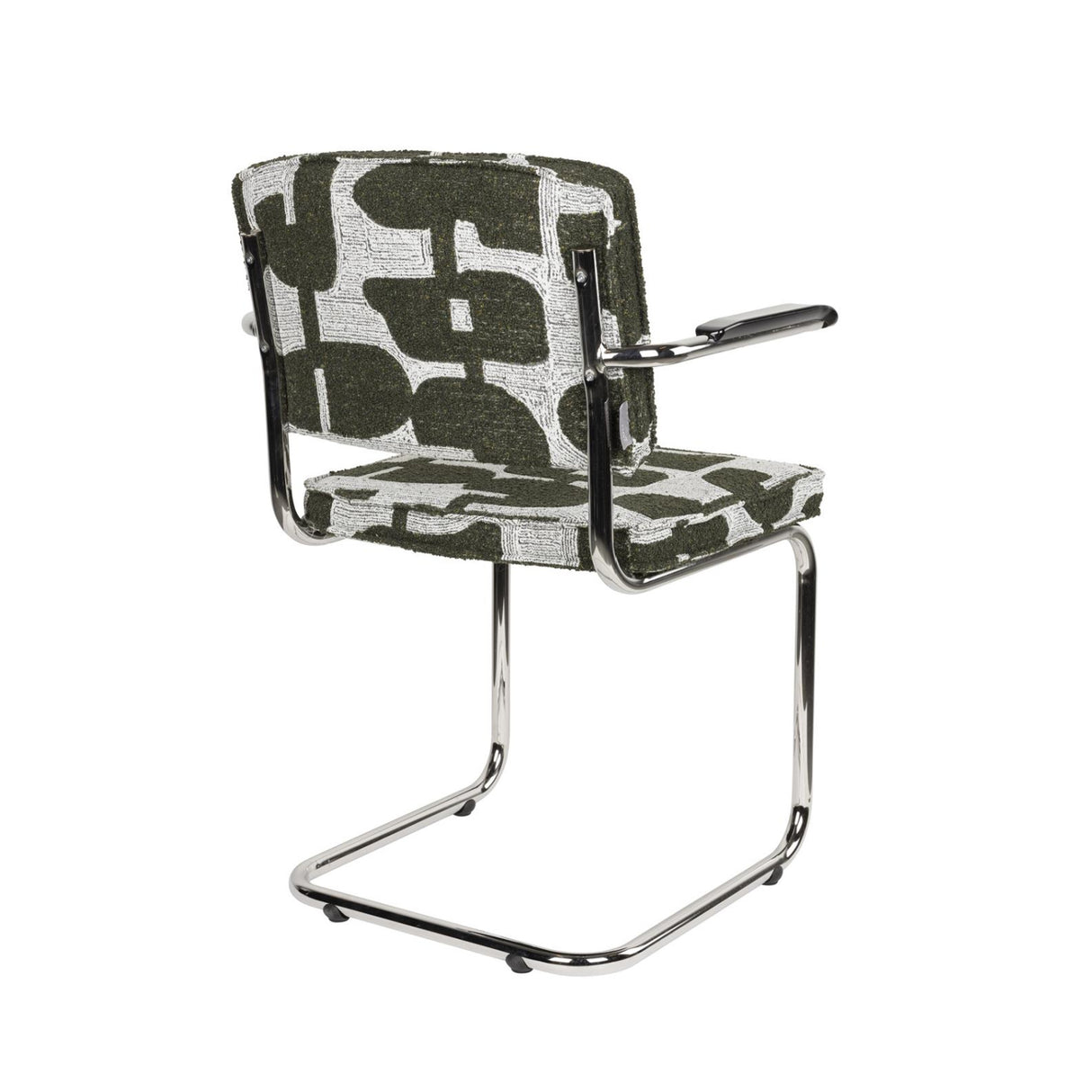   Modern furniture - Retro Patterned Cantilevered Dining Armchairs (2) - www.oroa.com | Oroa.com