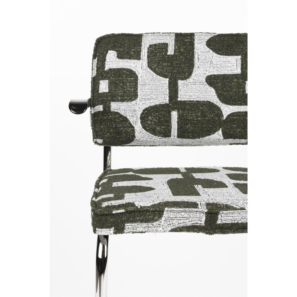   Modern furniture - Retro Patterned Cantilevered Dining Armchairs (2) - www.oroa.com | Oroa.com