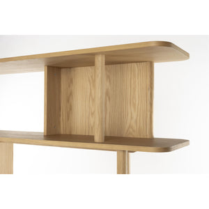   Modern European furniture - Wooden Sliding Door 5-Layer Bookcase - www.oroa.com | Oroa.com
