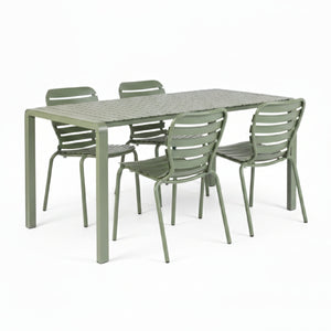   Modern European furniture - Aluminum Garden Table & Chair Set (2) - www.oroa.com | Oroa.com