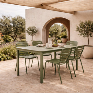   Modern European furniture - Aluminum Garden Table & Chair Set (2) - www.oroa.com | Oroa.com