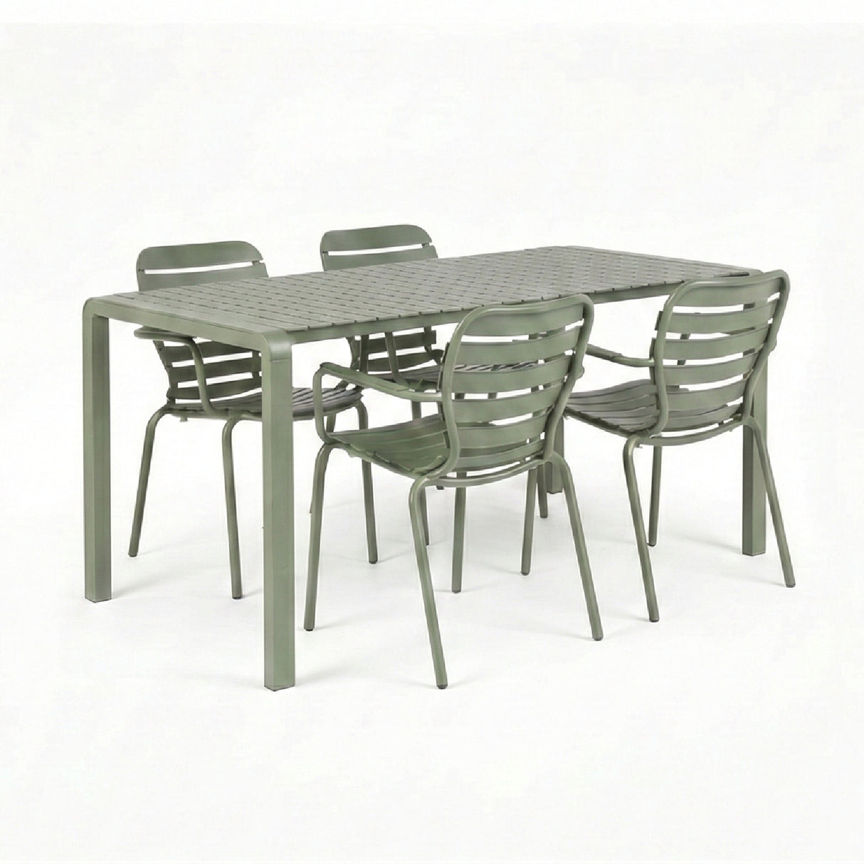   Modern European furniture - Aluminum Garden Table & Armchair Set (4) - www.oroa.com | Oroa.com