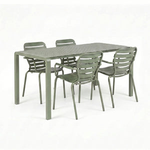   Modern European furniture - Aluminum Garden Table & Armchair Set (4) - www.oroa.com | Oroa.com
