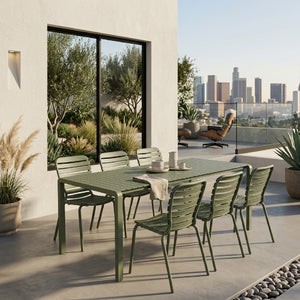   Modern European furniture - Aluminum Garden Table & Chair Set (6) - www.oroa.com | Oroa.com