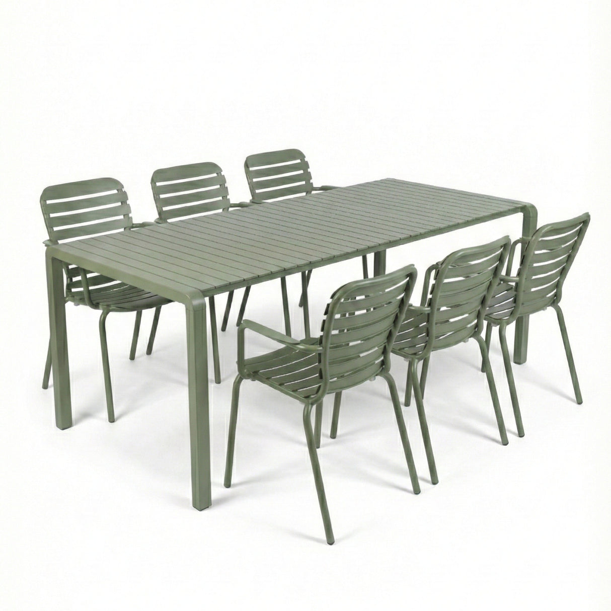   Modern European furniture - Aluminum Garden Table & Armchair Set (6) - www.oroa.com | Oroa.com