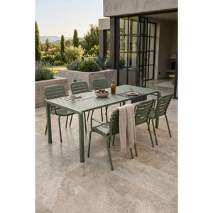   Modern European furniture - Aluminum Garden Table & Armchair Set (6) - www.oroa.com | Oroa.com
