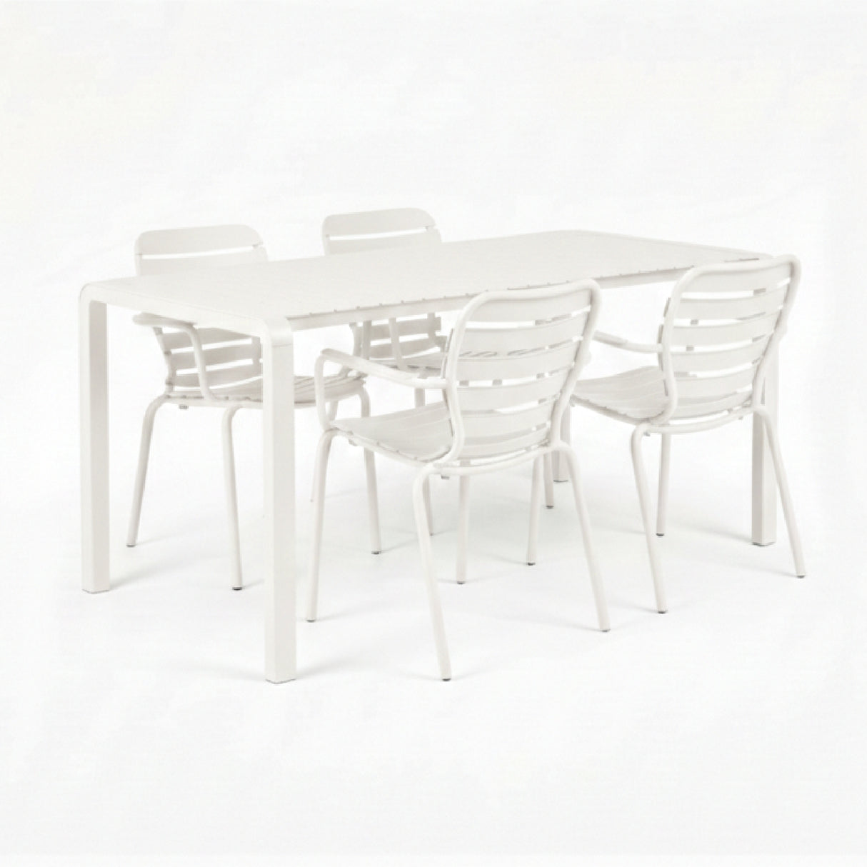   Modern European furniture - Aluminum Garden Table & Armchair Set (4) - www.oroa.com | Oroa.com