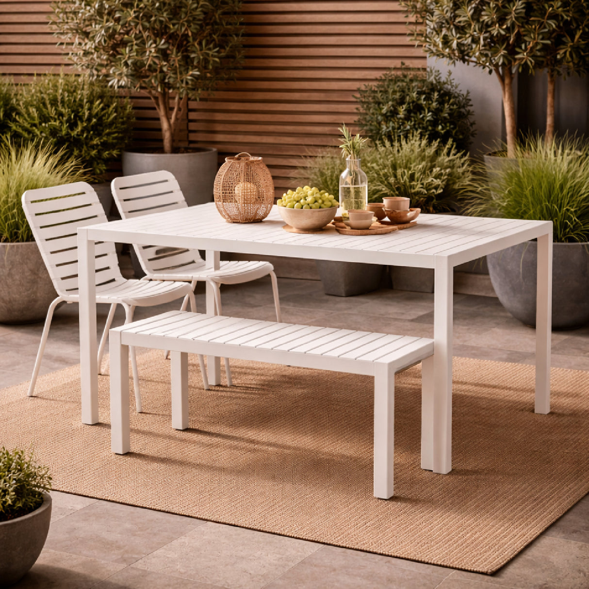   Modern European furniture - Aluminum Outdoor Garden Table & Chair Set - www.oroa.com | Oroa.com