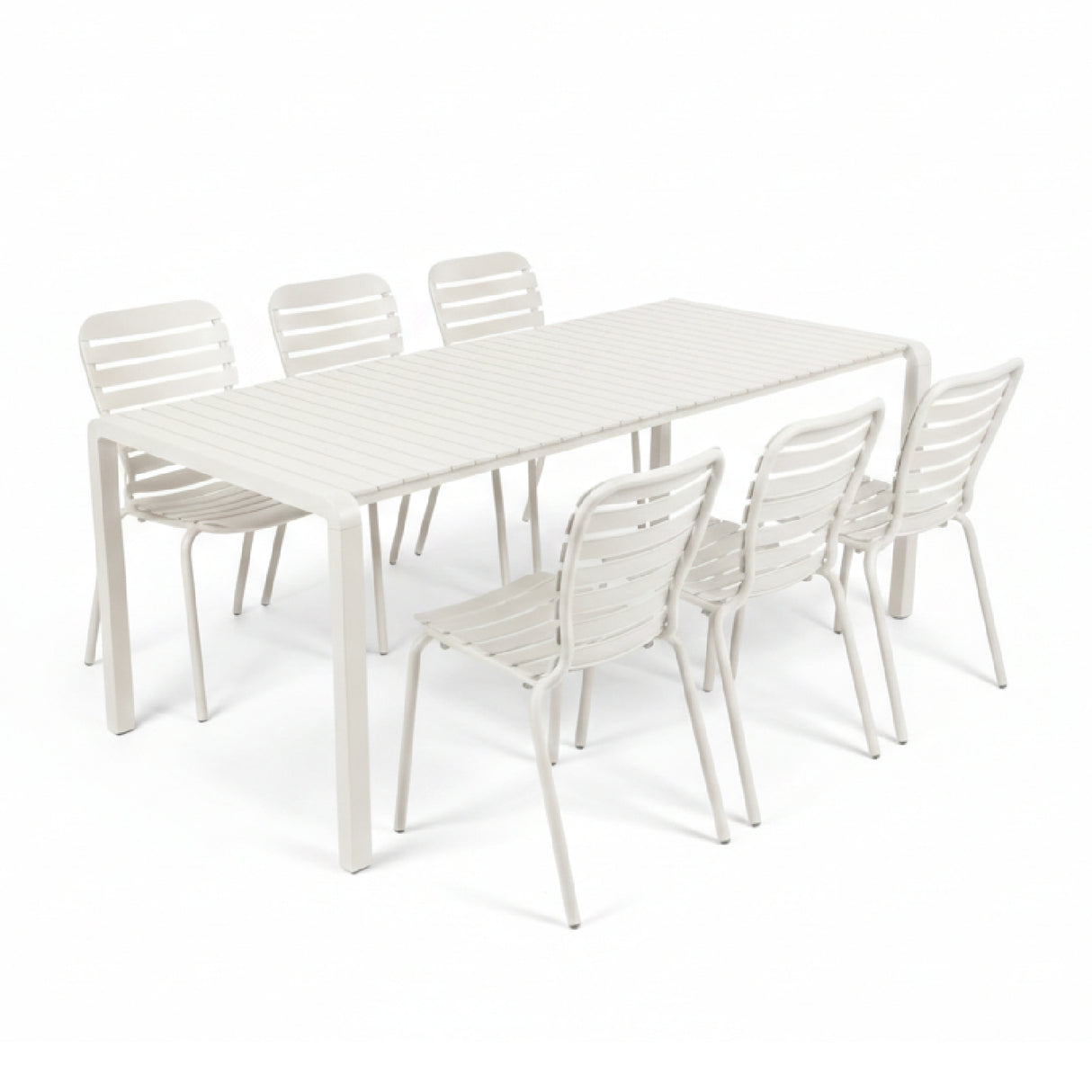   Modern European furniture - Aluminum Garden Table & Chair Set (6) - www.oroa.com | Oroa.com