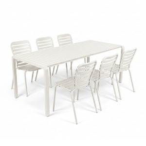   Modern European furniture - Aluminum Garden Table & Chair Set (6) - www.oroa.com | Oroa.com
