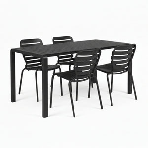   Modern European furniture - Aluminum Garden Table & Chair Set (2) - www.oroa.com | Oroa.com