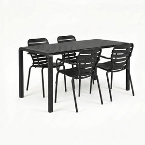   Modern European furniture - Aluminum Garden Table & Armchair Set (4) - www.oroa.com | Oroa.com