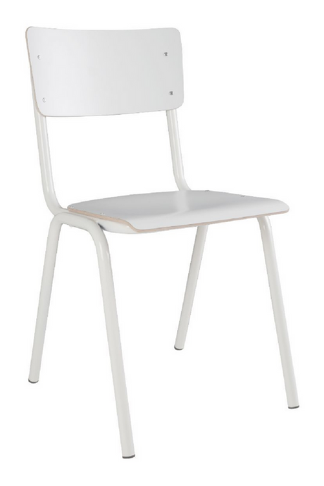 Steel-Framed Stackable Chairs (4) | Zuiver Back To School | Oroa.com