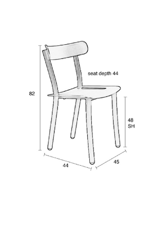 Black Dining Chairs (2) | Zuiver Friday | OROA.com