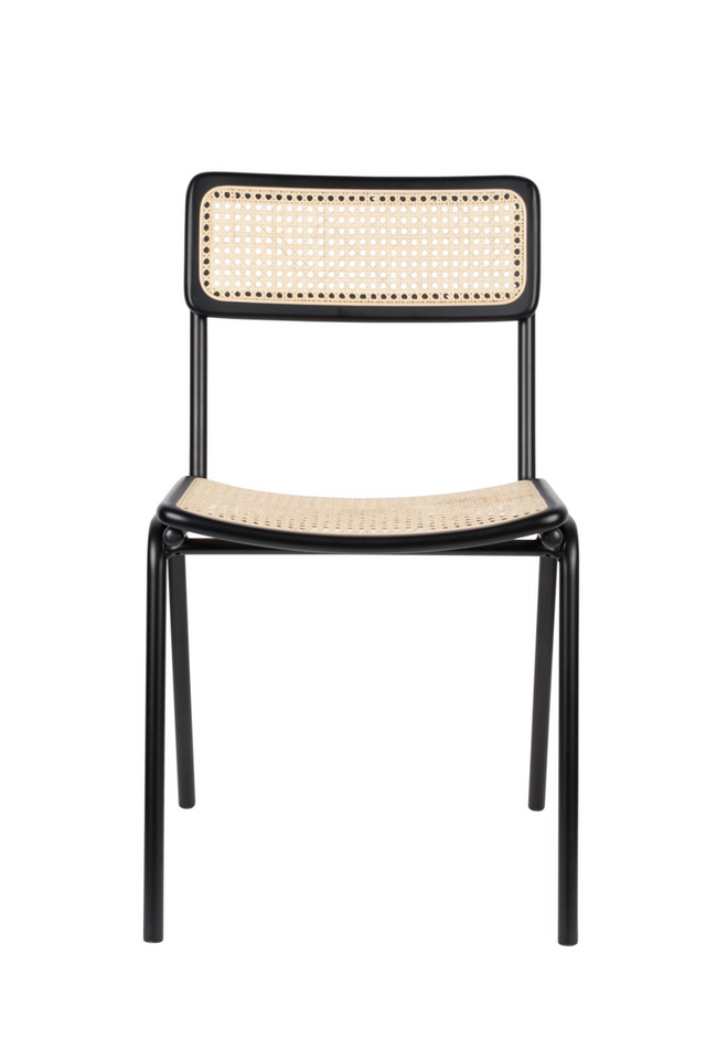 Beech Framed Rattan Dining Chairs (2) | Zuiver Jort | Oroa.com