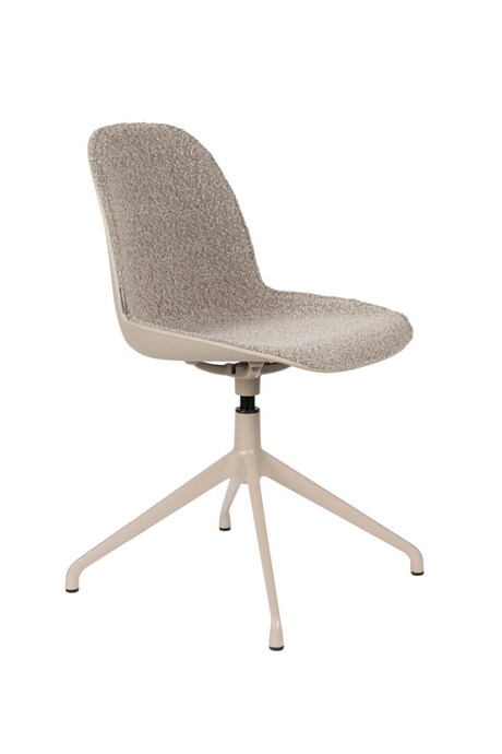 Upholstered Minimalist Swivel Chair (2) | Zuiver Albert | Oroatrade