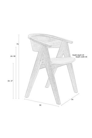 Wooden Dining Chair | Zuiver Ndsm | OROA.com