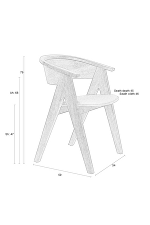 Wooden Dining Chair | Zuiver Ndsm | OROA.com