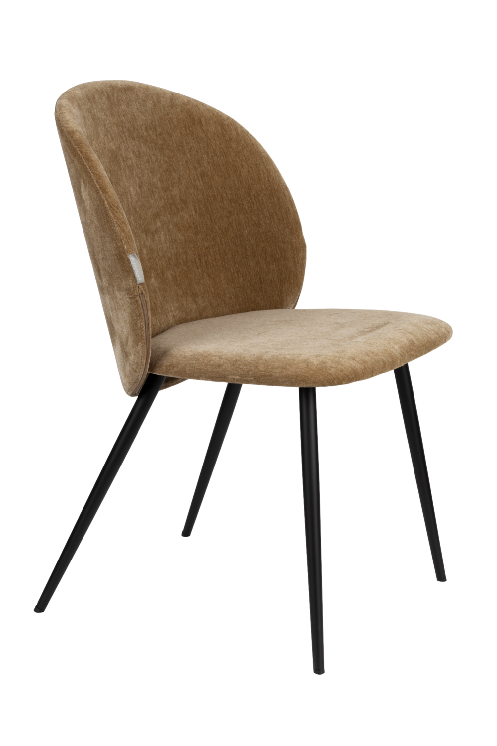 Velvet Curved Dining Chairs (2) | Zuiver Cozy | OROA.com