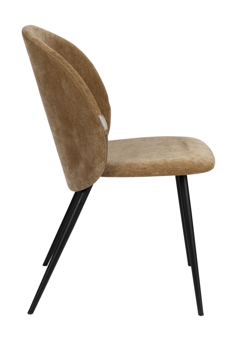 Velvet Curved Dining Chairs (2) | Zuiver Cozy | OROA.com