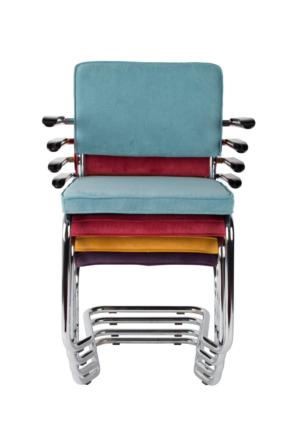 Modern Ribcord Dining Armchair (2) | Zuiver Ridge | OROA.com