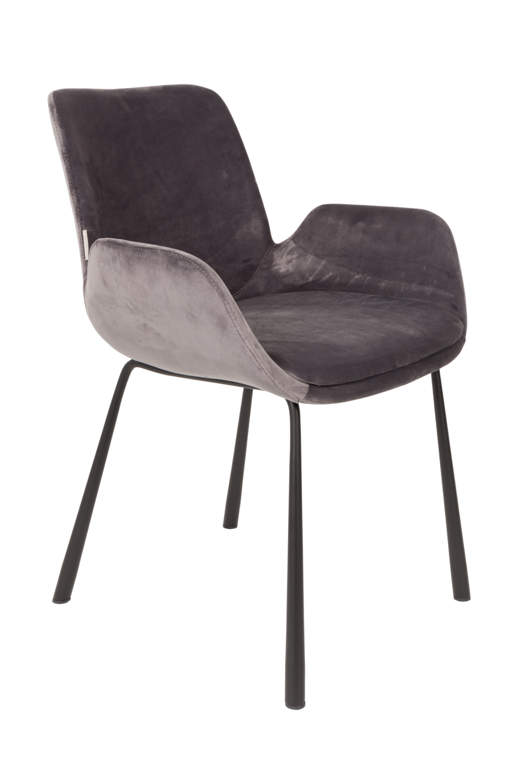 Dark Gray Velvet Dining Chairs (2) | Zuiver Brit | OROA.com