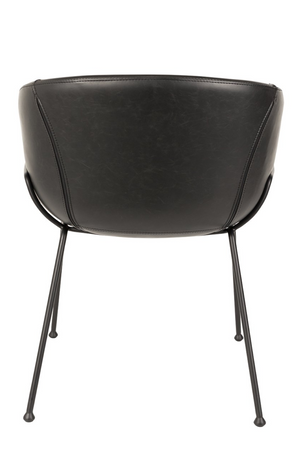 Baseball-Stitched Leather Armchairs (2) | Zuiver Feston | OROA.com